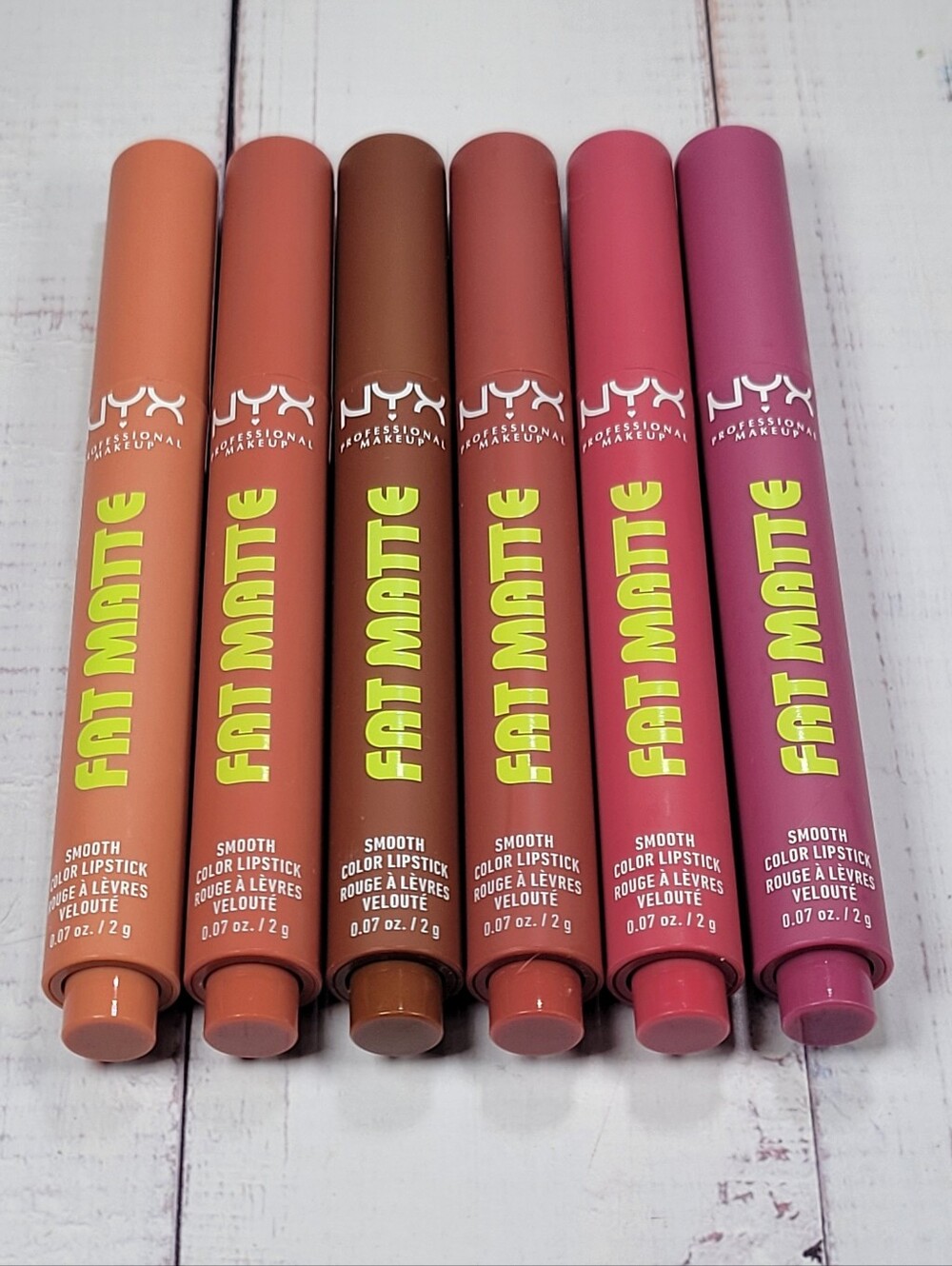 6 Piece NYX Fat Matte Lipstick Bundle NEW!